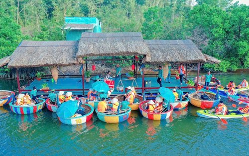 Cua Can River, Rach Vem & Ham Rong Cape Full-Day Tour with Basket Boat Experience