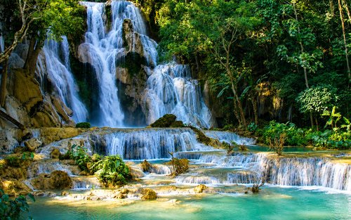 Kuang Si Waterfall Shared Minibus Ticket