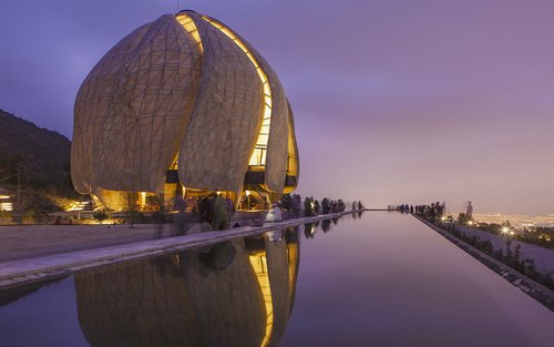 Bahá'i Temple and Cousiño Macul Vineyard
