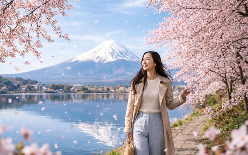富士山大石公園/ 忍野八海/ 小江戶川越/ 新倉富士淺間神社/ 山中湖畔白天鵝遊船/ 富士急樂園木葉忍者村 (新宿出發)