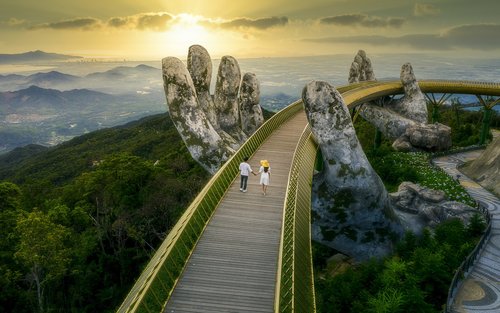 Passeio de um dia pelas Ba Na Hills e Ponte Dourada com opção de partida tardia