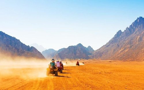 Quad Runner Sunset at Wadi El Khoroum