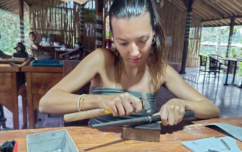 Silver Jewelry Class in Sidemen East Bali with Optional Rafting
