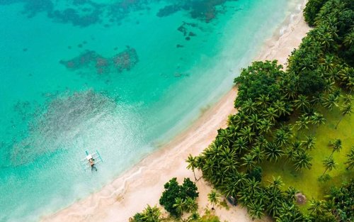 Stranddag och solnedgångsskådning i Puerto Princesa