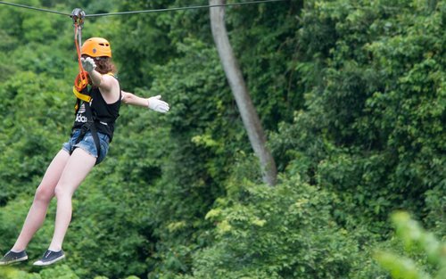 Kayaking-Caving-Tubing-Ziplining and Blue lagoon Half-day Kayaking & Hiking Tour