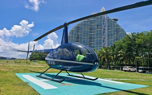 Experiencia en helicóptero en Sanya Haitang Bay