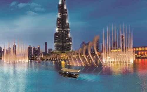 De Dubai Fountain Lake Ride of Boardwalk Ticket