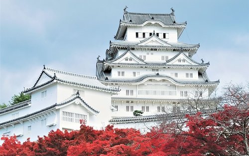 Visite à pied à Himeji : château, jardin et Aizome (teinture indigo)