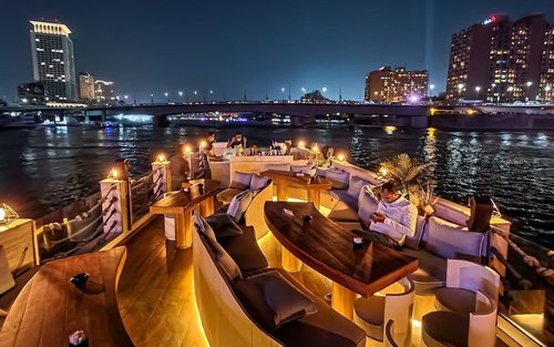 Sunset & Night Open Air Nile Cruise in Cairo & Giza