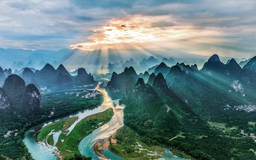 계림 5일 용척 및 리강 산수 여행