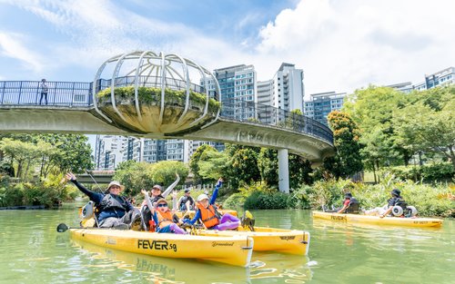 Punggol Waterway Park Halbtägige Natur- und Kulturerbe-Kajaktour