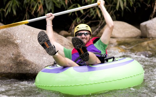River Tubing or Waterfall Abseiling Experience in Gopeng, Perak