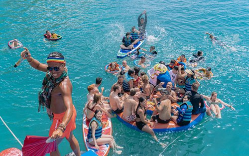 Nha Trang Floating Bar Boat Party Island Hopping Tour