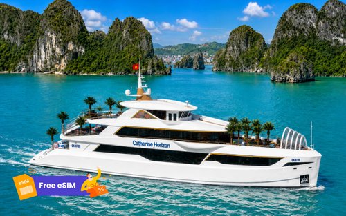 Du Thuyền Catherine Horizon Tham Quan Vịnh Hạ Long Trong Ngày: Hang Sửng Sốt & Đảo Ti Tốp