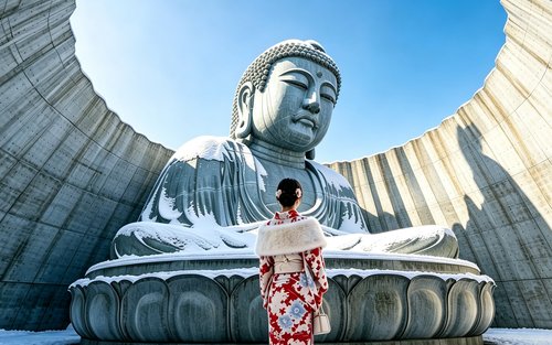 Excursão de um dia ao Canal de Otaru, Monte Tengu e Grande Buda de Tadao Ando em Hokkaido (partindo de Sapporo)