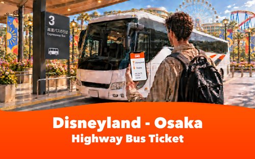 Tokyo Disneyland - Osaka Bilet na autobus dalekobieżny