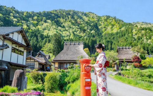 京都合掌村美山茅草屋之鄉&天橋立&伊根舟屋一日遊【限定美山放水儀式/雪燈廊點燈】｜大阪出發
