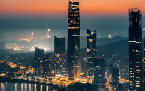 Toegangsticket voor de Qingdao Cloud Ocean View City Sightseeing Hall