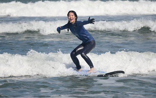 Surfing Lesson in Kuta Bali by S Surf School
