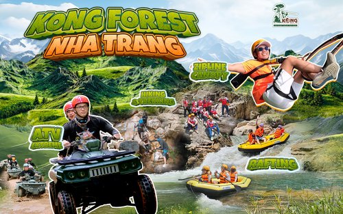 Zipline-katoskokemus Kong Forest Nha Trangissa