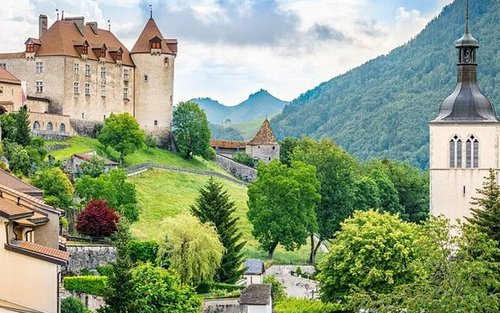 Gruyeres Medieval Town, Cheese Factory and Maison Cailler Tour 
