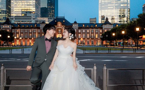 東京：ウェディングドレス＆着物一日撮影（場所は選択可能）