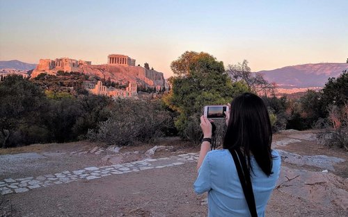 Visite photographique d'Athènes sur Instagram