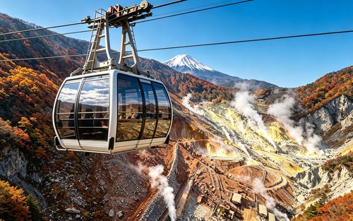 Góra Fudżi i Hakone z kolejką linową | Jednodniowa wycieczka do Owakudani, świątyni Hakone, sklepu Lawson, sklepu z zegarkami Hikawa i parku Asama (wyjazd z Tokio)
