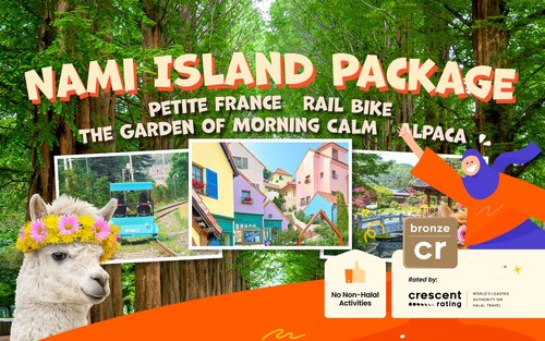 Lawatan Nami / Alpaca/ Railbike/ Petite France/ Morning Calm/ Begonia