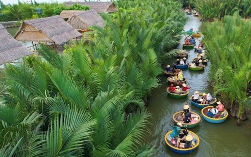 Bay Mau Coconut Forest Basket Boat Ride by Nipa Basket Coconut