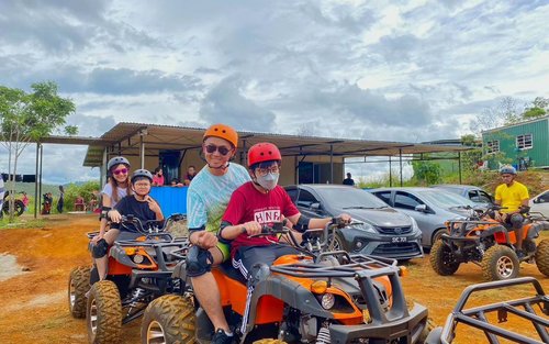 Desa Dairy Cattle Farm, ATV & Paragliding Day Tour in Ranau