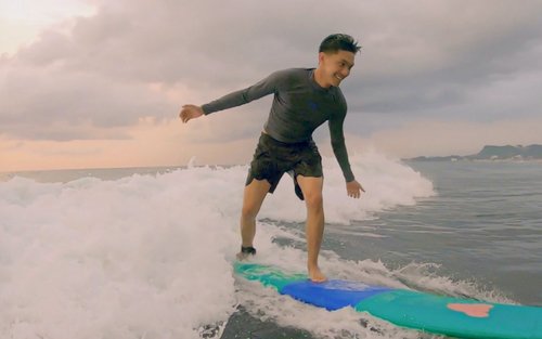 Surfing Lesson in San Juan La Union by Elements ATV