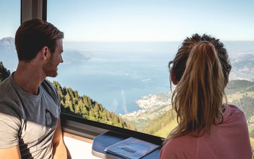 Rochers de Naye cogwheel ticket from Montreux