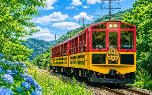 ทัวร์วันเดียว: รถไฟชมวิว Sagano Romantic Train และล่องเรือแม่น้ำ Hozugawa จากโอซาก้า