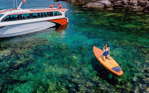 Trải nghiệm đi tàu cao tốc khám phá 3 hòn đảo ở Phú Quốc cả ngày