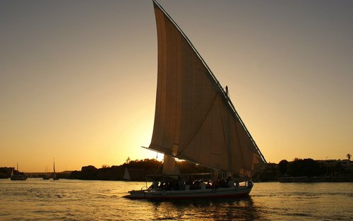 Aswan Nile River Sunset Private Felucca Cruise