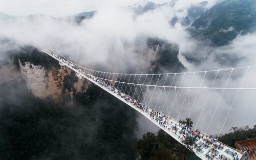 Tour riêng trong ngày khám phá Vũ Lăng Nguyên & Cầu kính Đại峽谷 (bao gồm đón/tiễn sân bay/ga tàu)