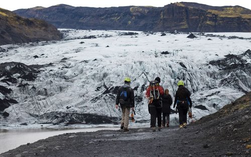 Výlet na ledovec Solheimajökull