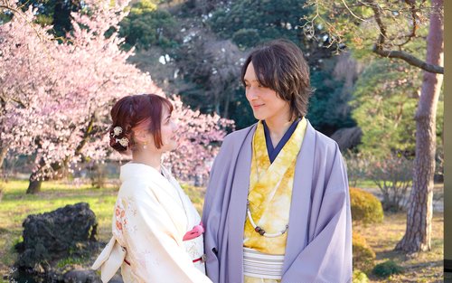 Kimono Rental inside Shinjuku Gyoen National Garden: KOUICHI STORE
