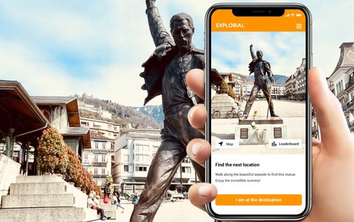 Private Montreux Scavenger Hunt and Sights Self-Guided Trip