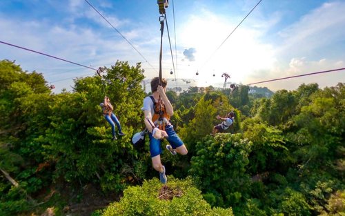 メガアドベンチャーパーク メガジップ体験の予約（シンガポール）