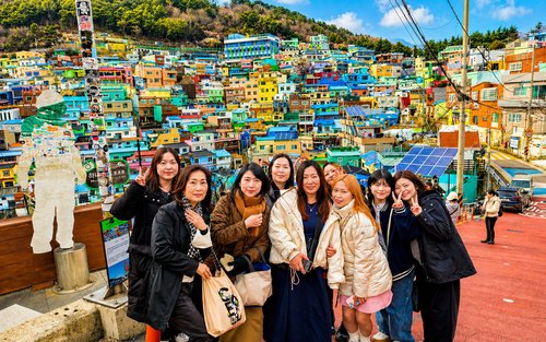Busan Haeundae Blueline Park & Gamcheon Culture Village Full-Day Small Group Tour