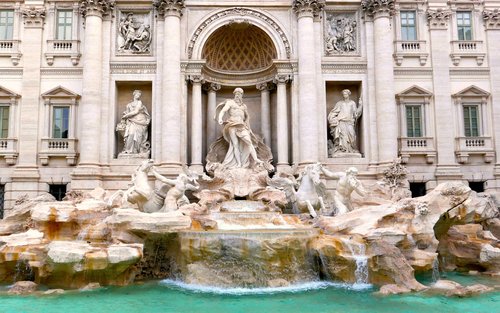 Trevi Fountain dan lawatan bawah tanah di Rom