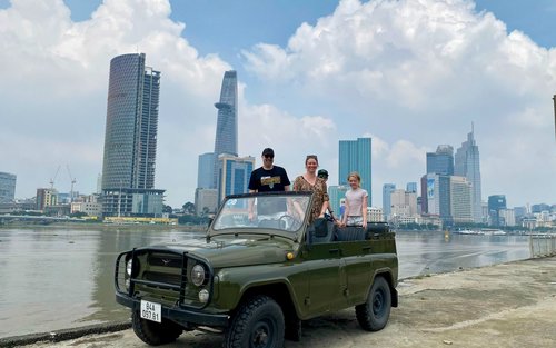 Halvdags Ho Chi Minh City Højdepunkter Jeep Tour