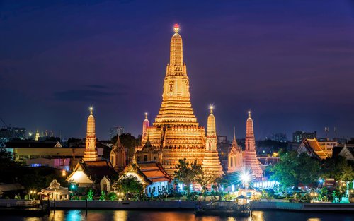 Noční prohlídka Bangkoku: Wat Arun, Wat Pho, Čínská čtvrť a vzrušující jízda tuk-tukem