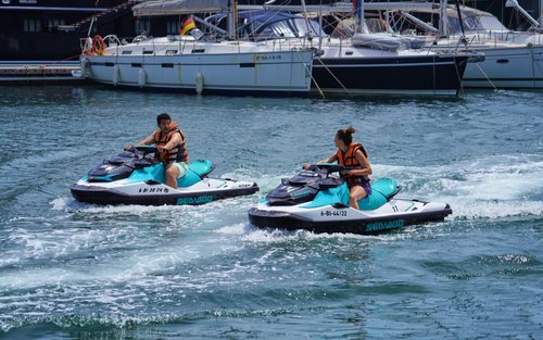Jet ski and supercar driving experience in Barcelona