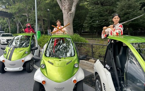 东京涩谷：和服变装全天候 EV-GO 卡丁车体验之旅