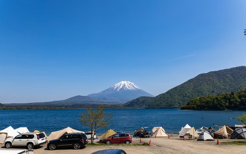 Prachtig uitzicht op de berg Fuji en het meer! Koan camping 2-daagse kampeerervaring
