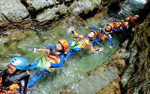 New Taipei Sanxia | Zhongkeng Creek Sisters Waterfall Rappelling and River Tracing Experience