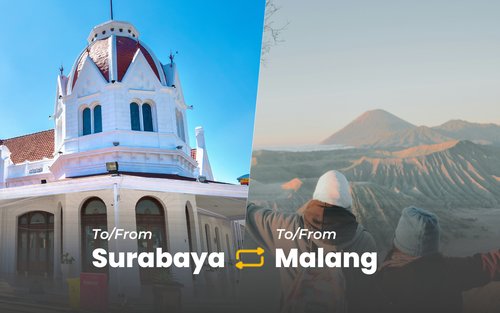 Privat intercitytransfer mellan Surabaya och Malang